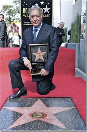 Zubin Mehta receives star on Hollywood Walk of Fame