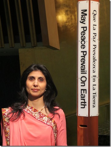 Nina Mistry Offers Zarathushti Prayers at the United Nations