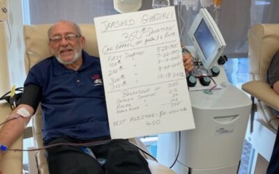 Jamshed Ghadiali Makes His 350th Blood Donation