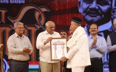 Dr. Yazdi Italia Conferred Award by Gujarat Government for his work in Prevention and Control of Sickle Cell Anemia