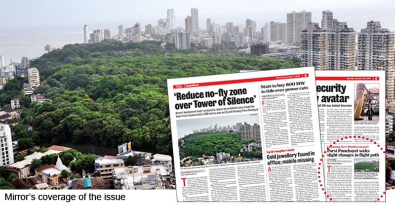 Parsis say no to flight path over Tower of Silence