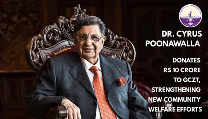 Dr. Cyrus Poonawalla donates Rs 10 crore to GCZT, strengthening new community welfare efforts