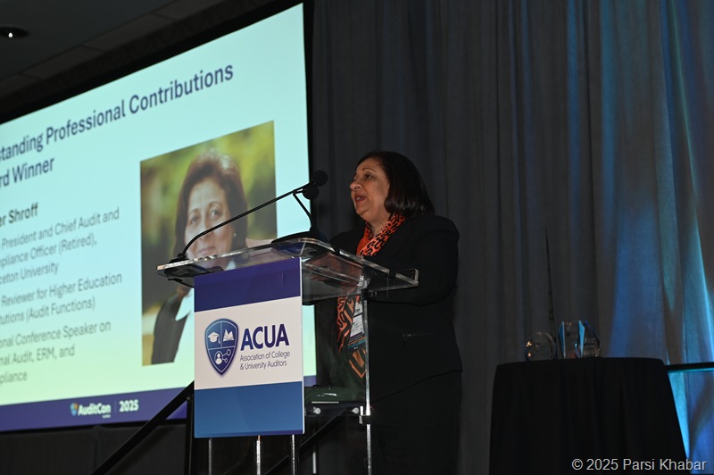 Nilufer Shroff Honored by ACUA with the Outstanding Professional Contributions Award