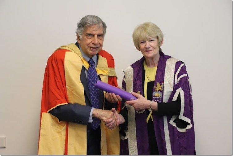 Ratan Tata awarded honorary doctorate by University of Manchester