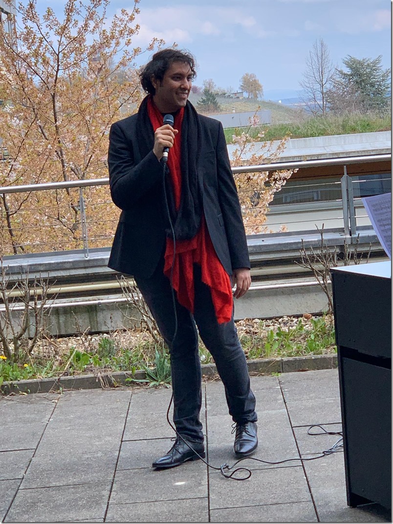 Frazan Kotwal Performs For Hospital Patients in Germany During COVID-19 Pandemic
