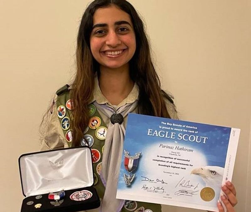 Parinaz Hathiram: First Zarathushti Girl to be Awarded the Eagle Scout Award in the USA