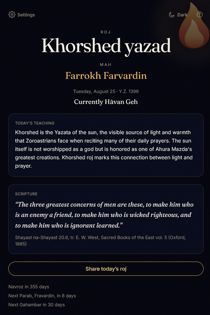 London Mobed Builds Free App to Bring Zoroastrian Calendars and Prayers Into One Place