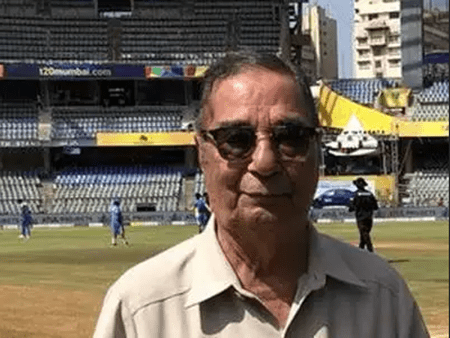 Former international cricket umpire Piloo Reporter honoured