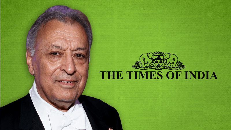 Times of India Removed Quote on Wanting Peace for Indian Muslims From Interview: Zubin Mehta