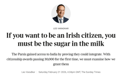 Leo Varadkar Former Ireland Prime Minister: If you want to be an Irish citizen, you must be the sugar in the milk