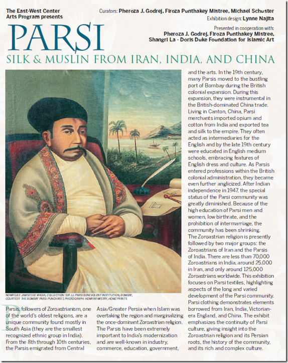 Parsi Silk and Muslin From Iran, India and China